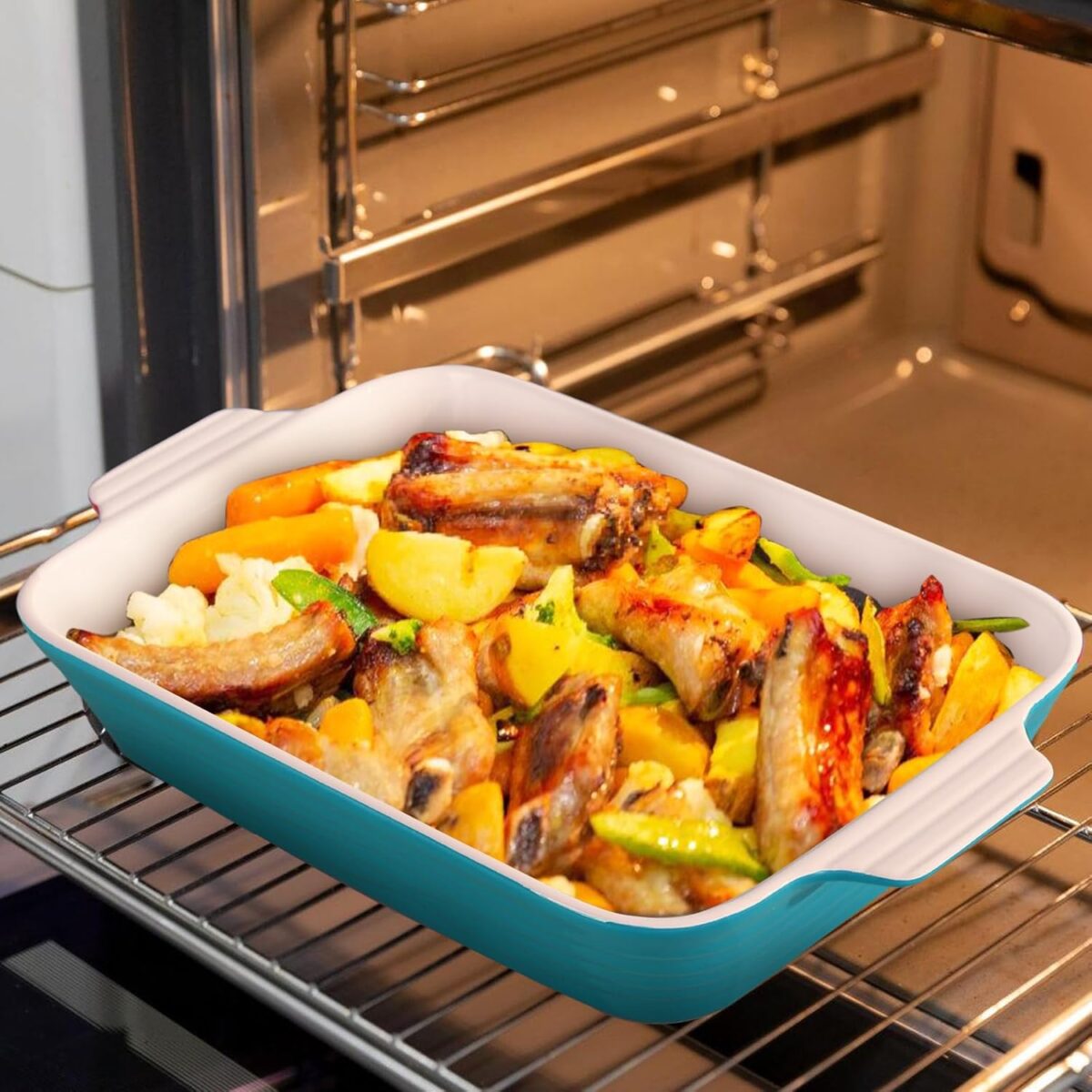 Turquoise Ceramic Baking Dish Set