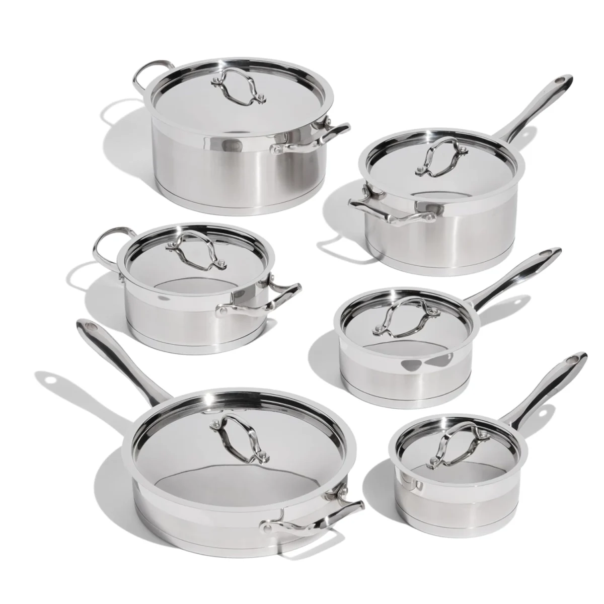 12-Piece Premium Stainless Steel Cookware Set