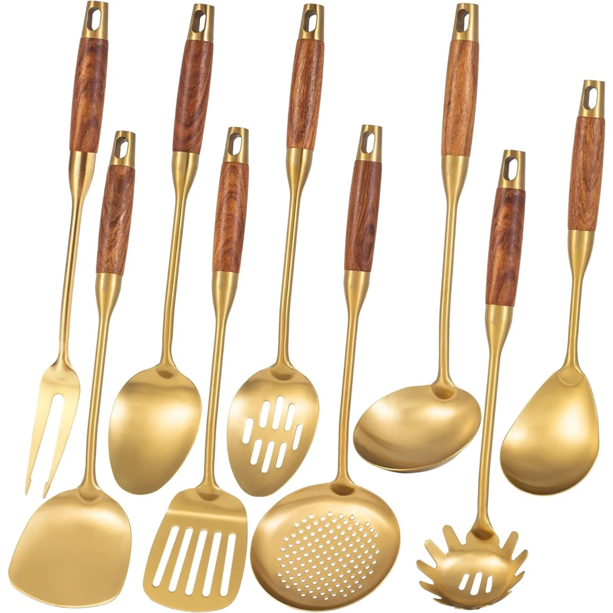 Stainless Steel Gold Kitchen Utensils Set