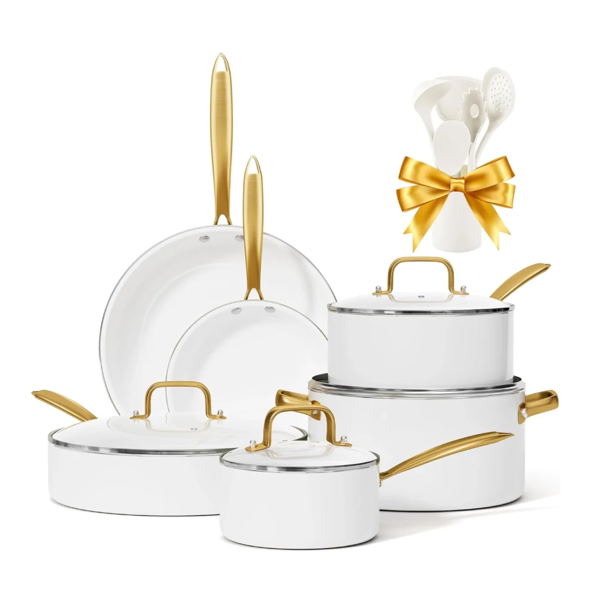 16-Piece Nonstick Ceramic Cookware Set